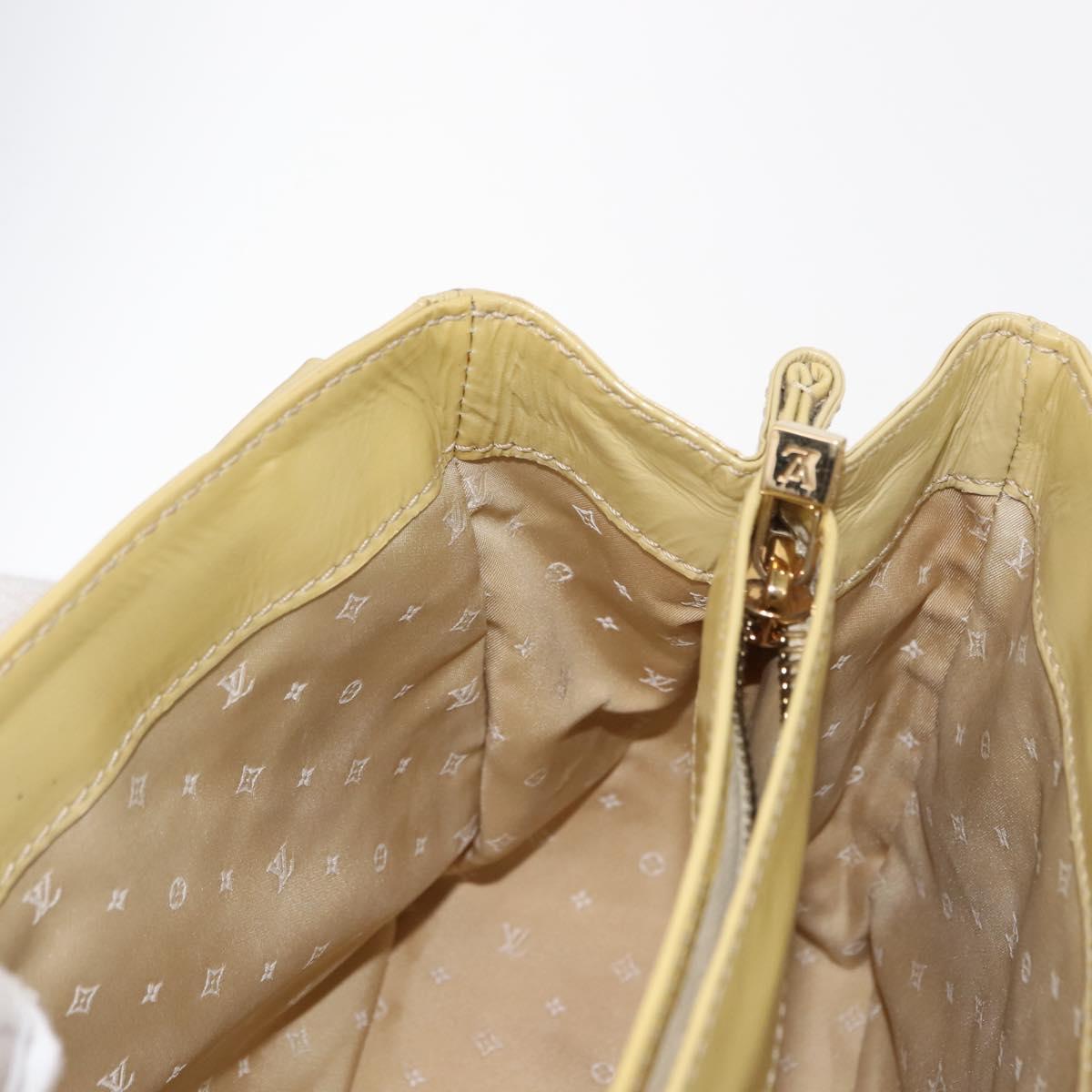 LOUIS VUITTON Cruise line Sac Bicolor Hand Bag Enamel Yellow M92547 Auth bs29940