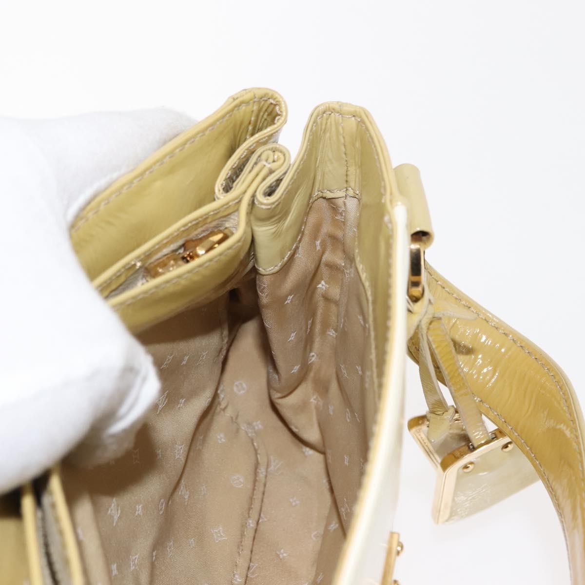 LOUIS VUITTON Cruise line Sac Bicolor Hand Bag Enamel Yellow M92547 Auth bs29940