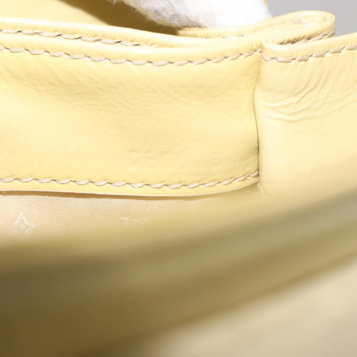 LOUIS VUITTON Cruise line Sac Bicolor Hand Bag Enamel Yellow M92547 Auth bs29940