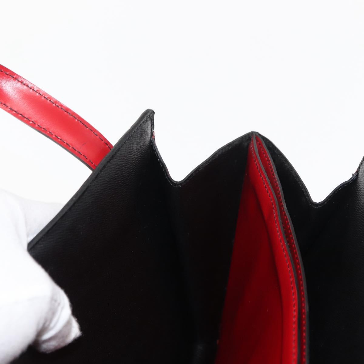 LOUIS VUITTON Epi Bicolor Varenne Hand Bag Black Red M52387 LV Auth bs29941