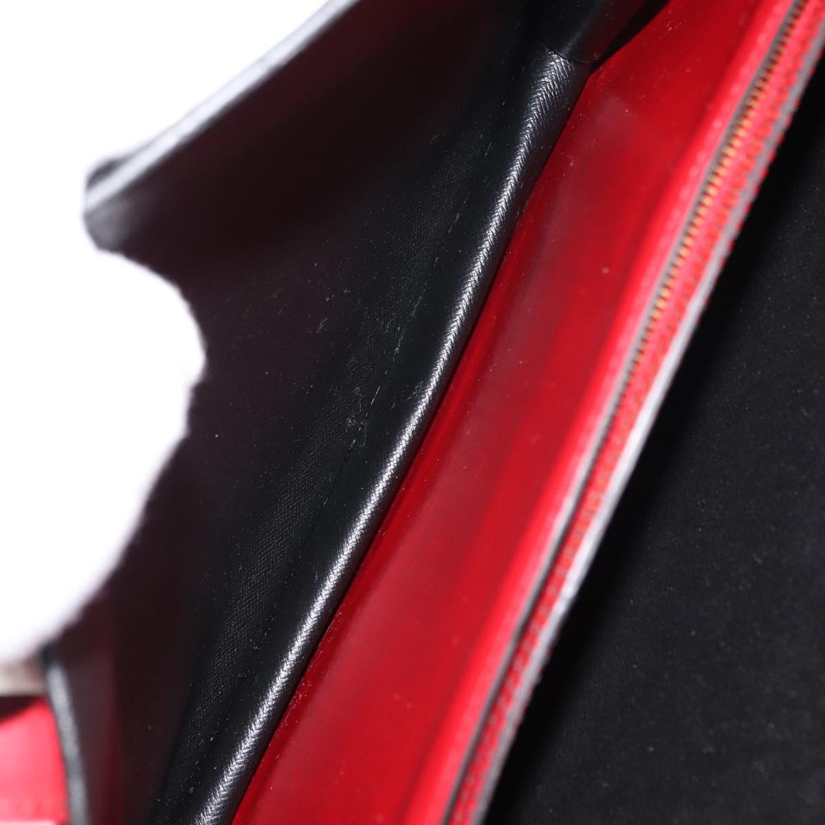 LOUIS VUITTON Epi Bicolor Varenne Hand Bag Black Red M52387 LV Auth bs29941