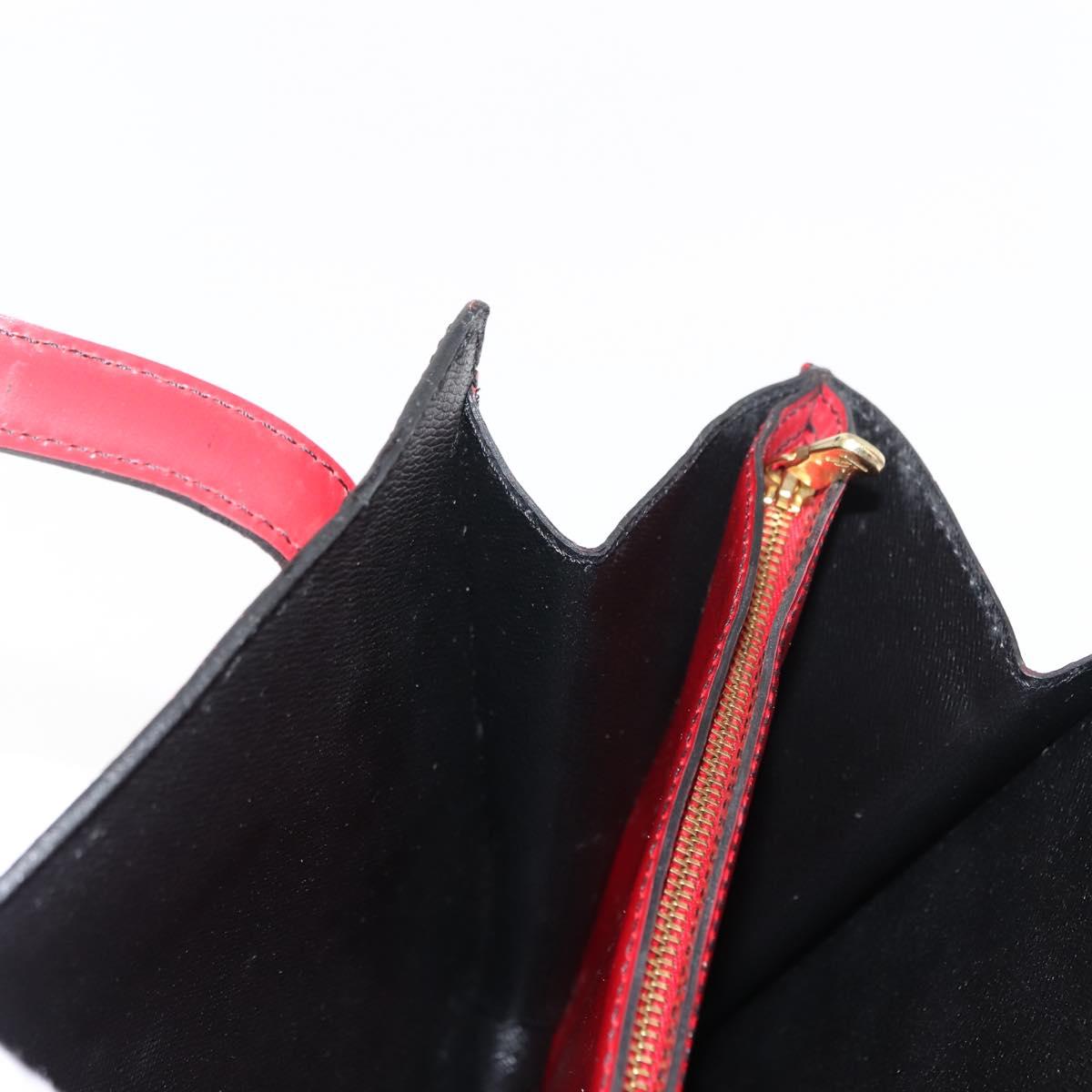 LOUIS VUITTON Epi Bicolor Varenne Hand Bag Black Red M52387 LV Auth bs29941