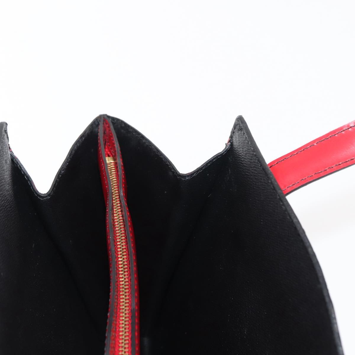 LOUIS VUITTON Epi Bicolor Varenne Hand Bag Black Red M52387 LV Auth bs29941