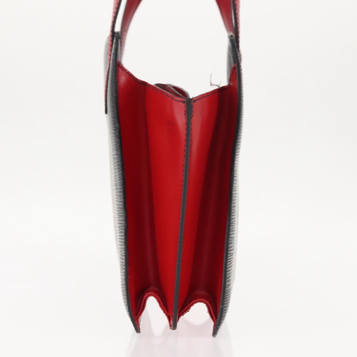 LOUIS VUITTON Epi Bicolor Varenne Hand Bag Black Red M52387 LV Auth bs29941