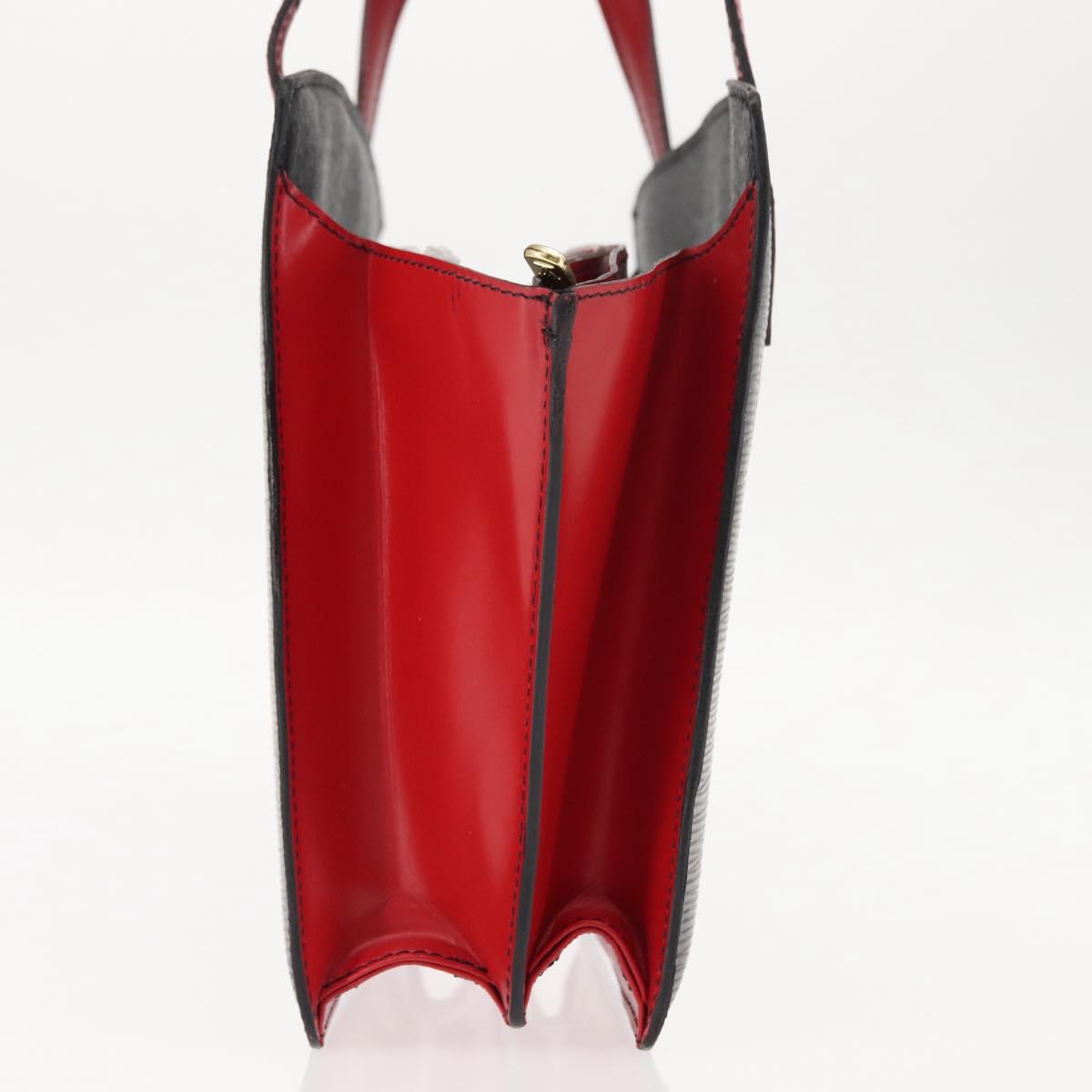 LOUIS VUITTON Epi Bicolor Varenne Hand Bag Black Red M52387 LV Auth bs29941