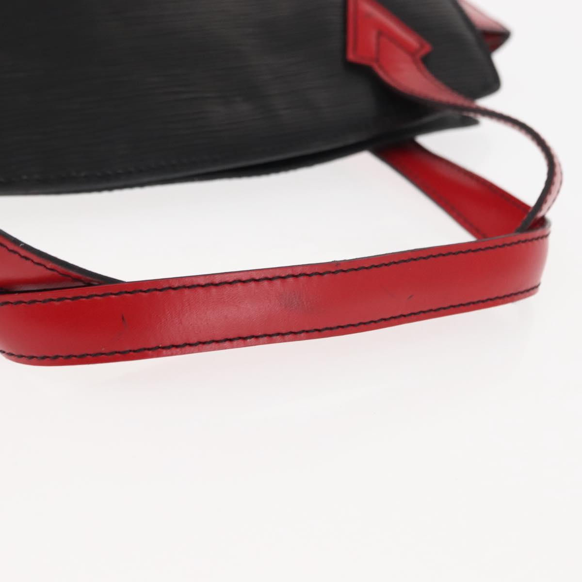 LOUIS VUITTON Epi Bicolor Varenne Hand Bag Black Red M52387 LV Auth bs29941