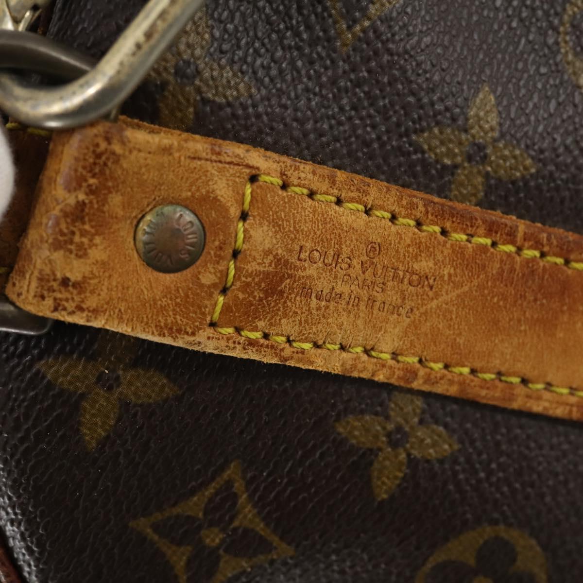 LOUIS VUITTON Monogram Keepall Bandouliere 60 Boston Bag M41412 LV Auth bs29946