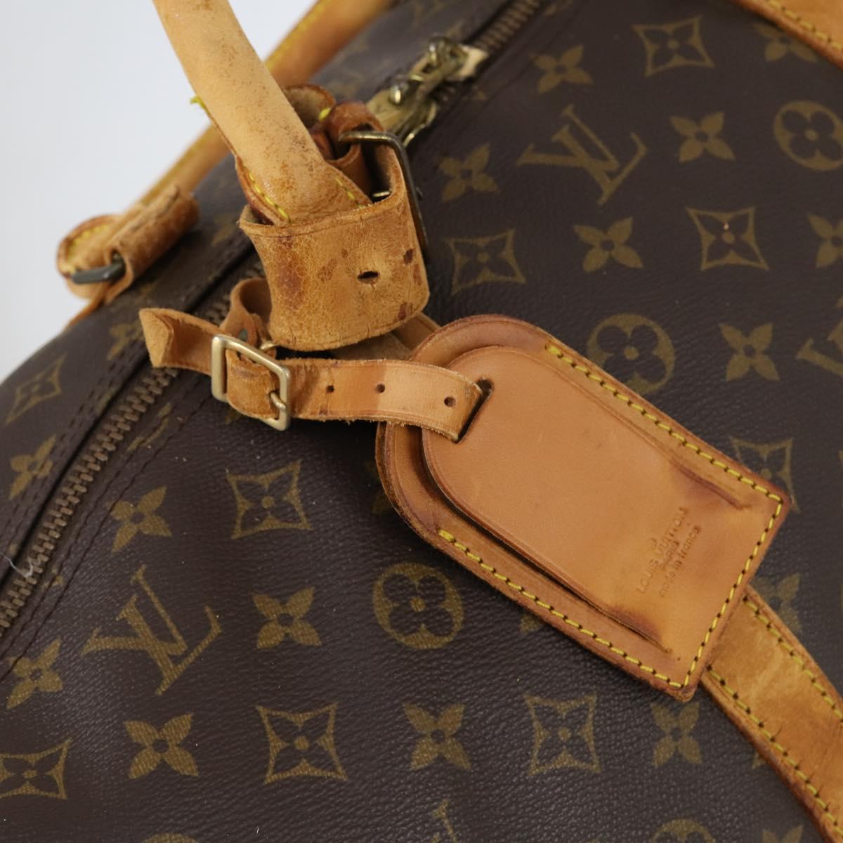 LOUIS VUITTON Monogram Keepall Bandouliere 60 Boston Bag M41412 LV Auth bs29946