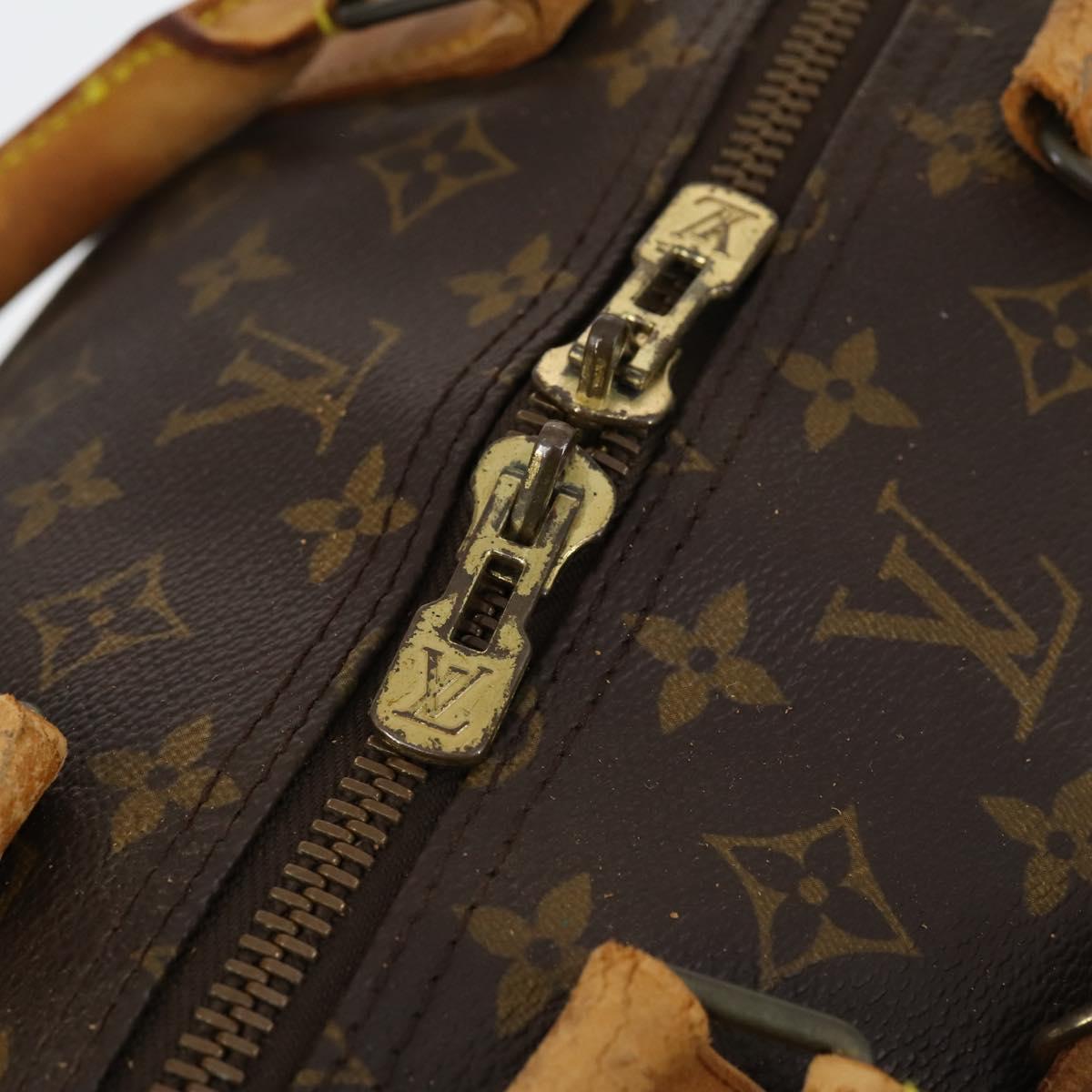 LOUIS VUITTON Monogram Keepall Bandouliere 60 Boston Bag M41412 LV Auth bs29946