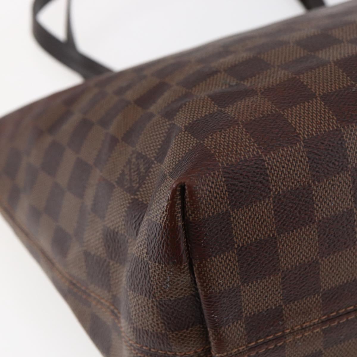 LOUIS VUITTON Damier Ebene Jena MM Tote Bag N41013 LV Auth bs29959