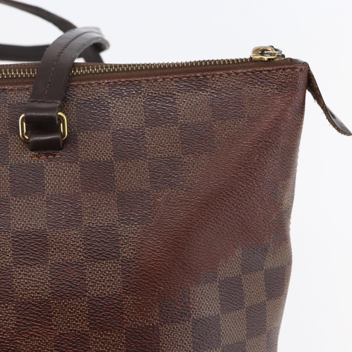 LOUIS VUITTON Damier Ebene Jena MM Tote Bag N41013 LV Auth bs29959