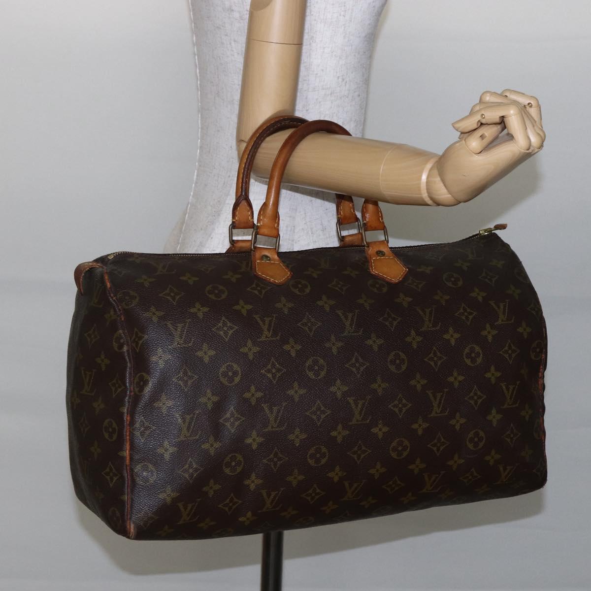 LOUIS VUITTON Monogram Speedy 40 Hand Bag M41522 LV Auth bs29961