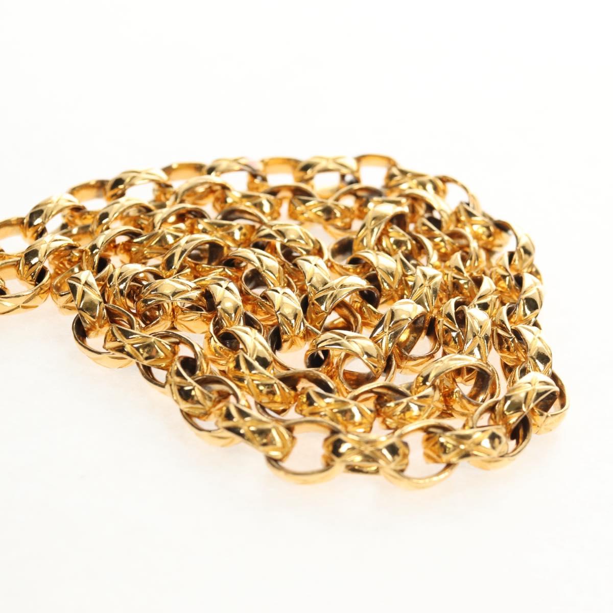 CHANEL Camellia Matelasse Flap Chain Bag Velor Navy Gold CC Auth bs29963V