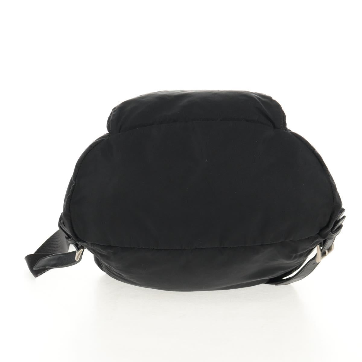 PRADA Backpack Nylon Black Silver Auth bs29965