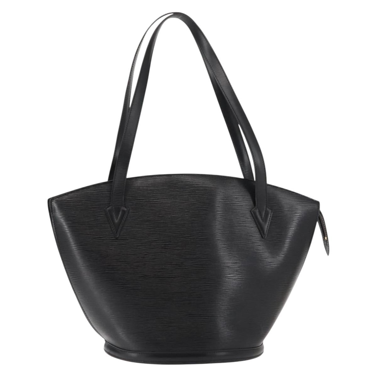 LOUIS VUITTON Epi Saint Jacques Shopping Shoulder Bag Black M52262 Auth bs29969