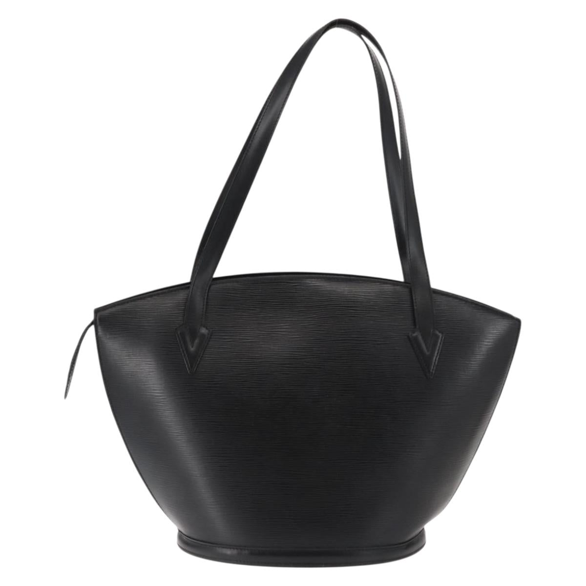 LOUIS VUITTON Epi Saint Jacques Shopping Shoulder Bag Black M52262 Auth bs29969