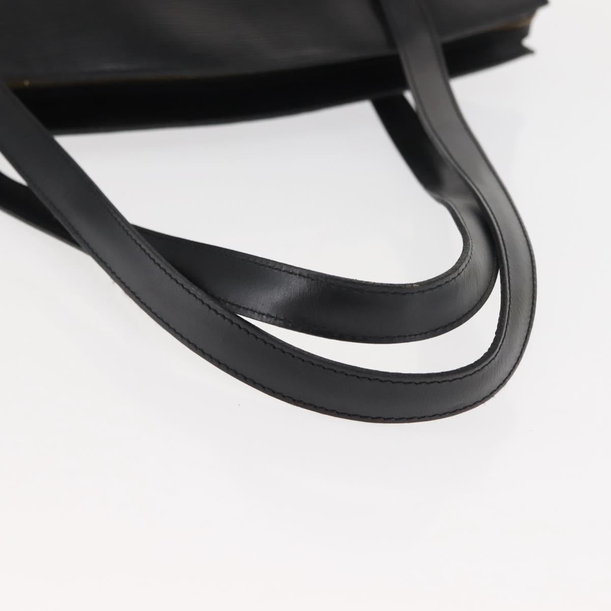 LOUIS VUITTON Epi Saint Jacques Shopping Shoulder Bag Black M52262 Auth bs29969