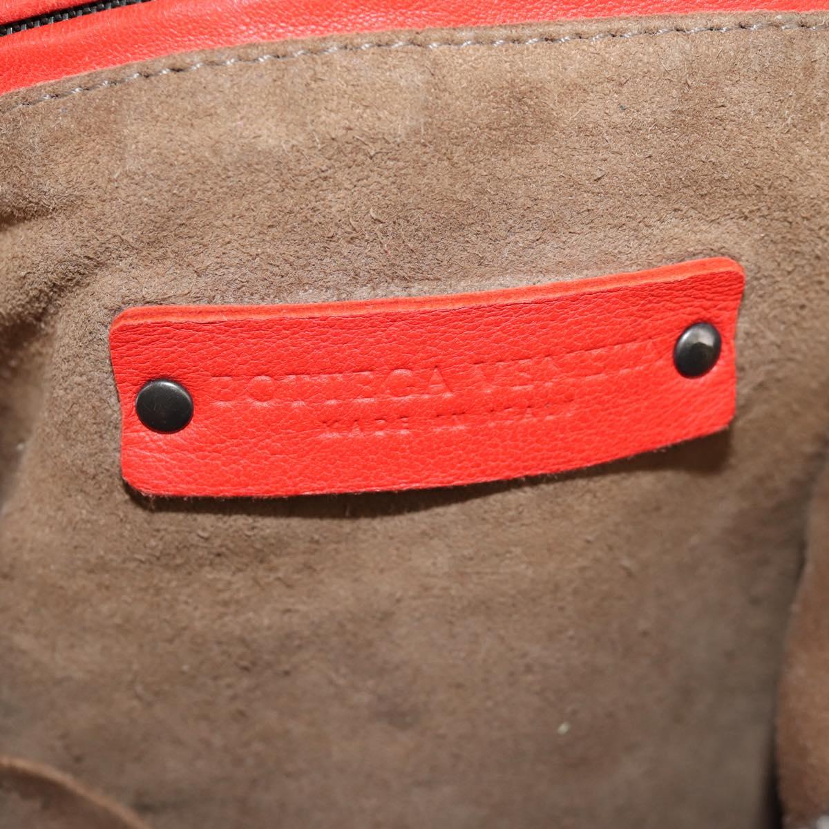 BOTTEGA VENETA INTRECCIATO Hand Bag Leather 2way Red Auth bs29977