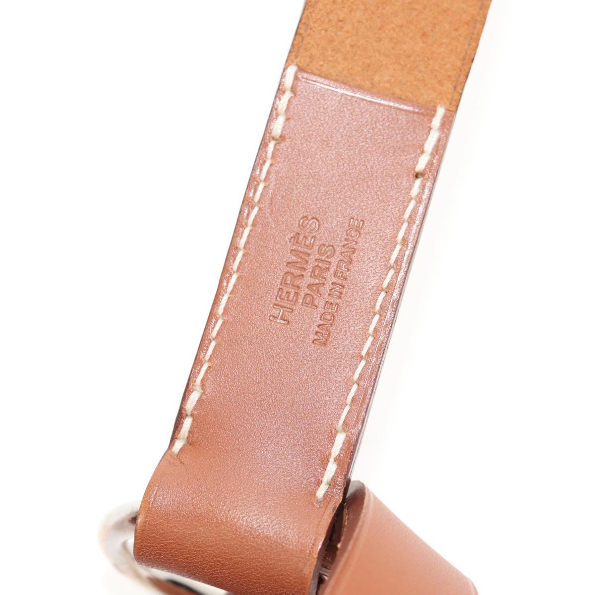 HERMES Cabaricol Shoulder Bag felt Red Silver Auth bs29978V