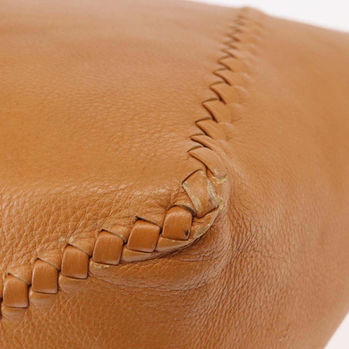 BALENCIAGA Shoulder Bag Leather Brown Auth bs29979
