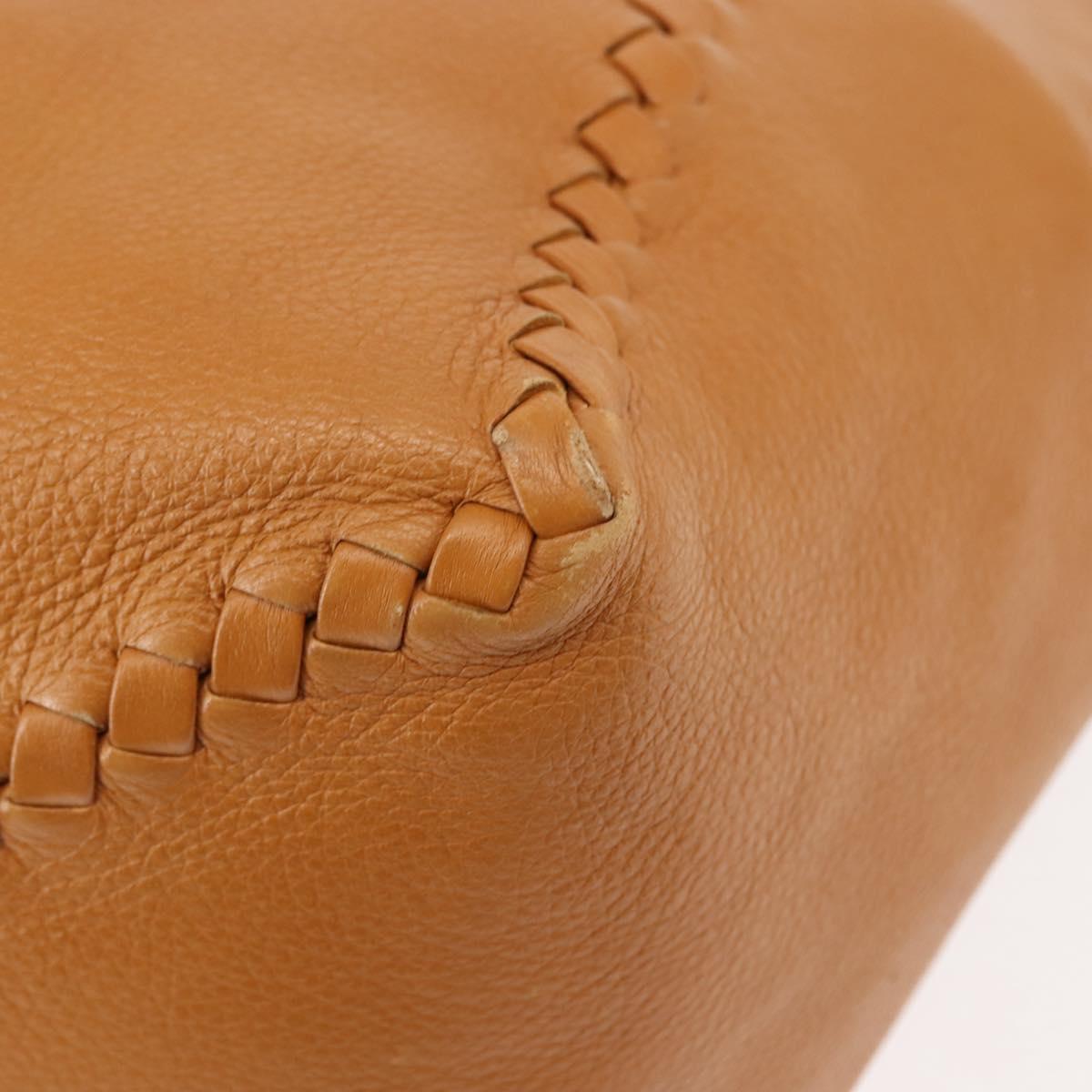 BALENCIAGA Shoulder Bag Leather Brown Auth bs29979