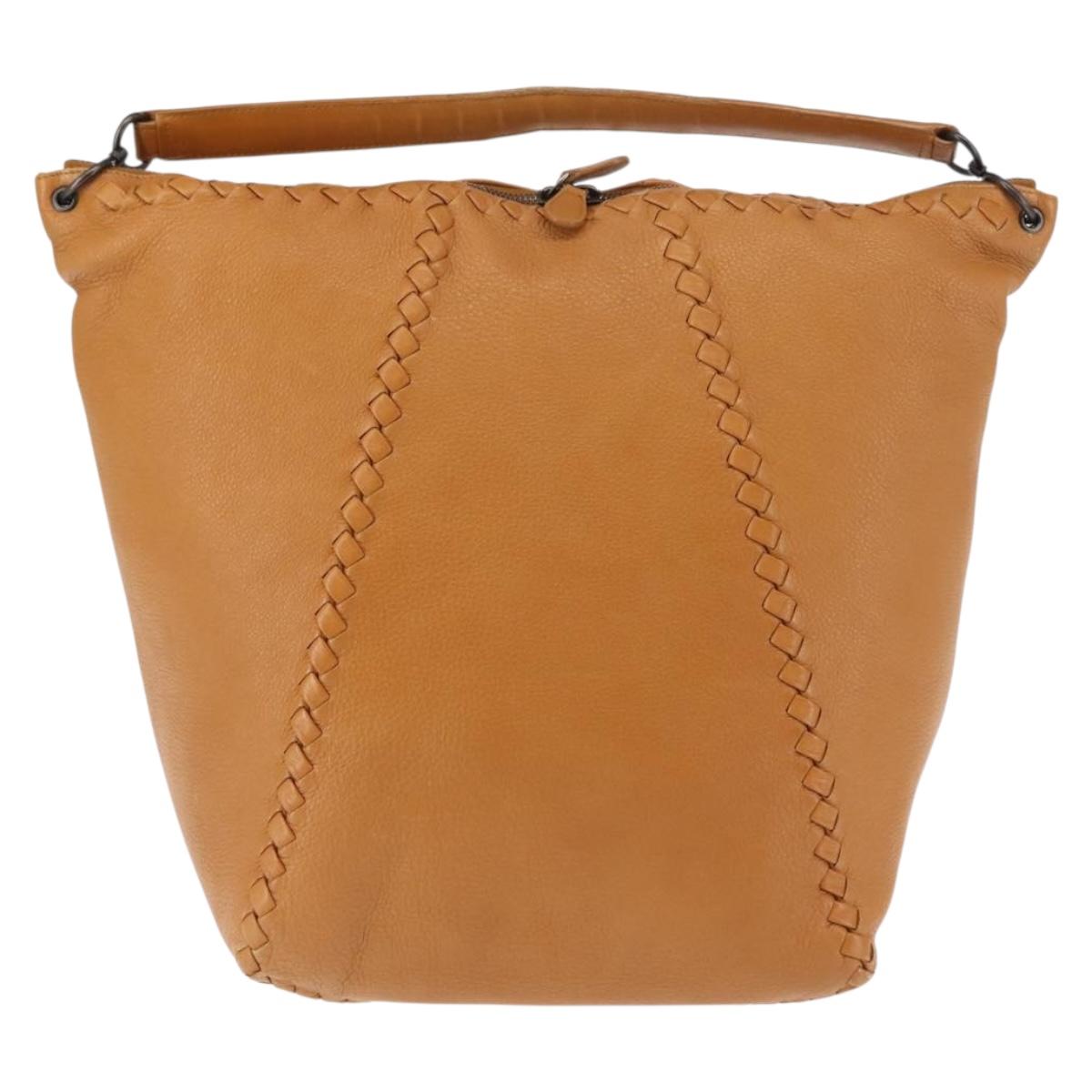 BALENCIAGA Shoulder Bag Leather Brown Auth bs29979