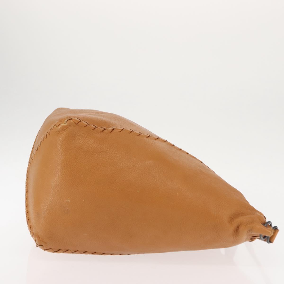 BALENCIAGA Shoulder Bag Leather Brown Auth bs29979