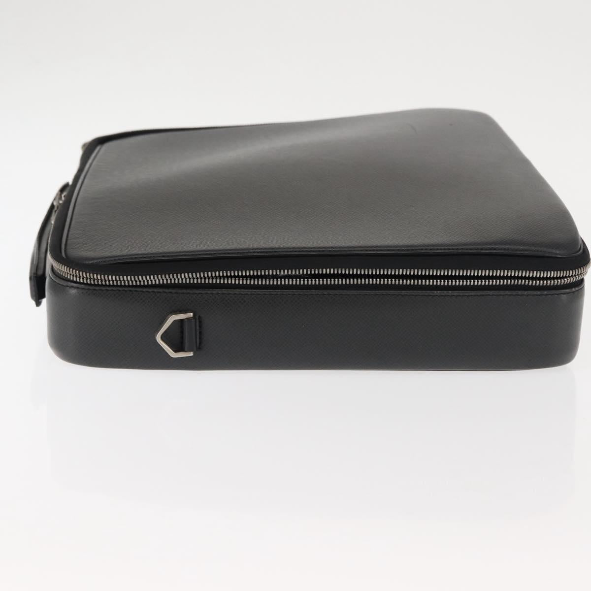 LOUIS VUITTON Taiga Porte Ordina Tour Odessa Business Bag Ardoise Auth bs29983