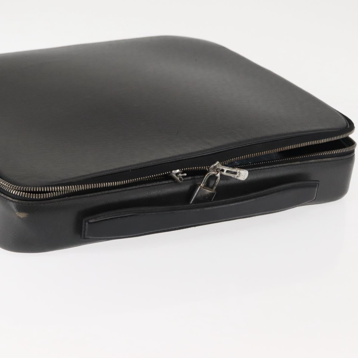 LOUIS VUITTON Taiga Porte Ordina Tour Odessa Business Bag Ardoise Auth bs29983