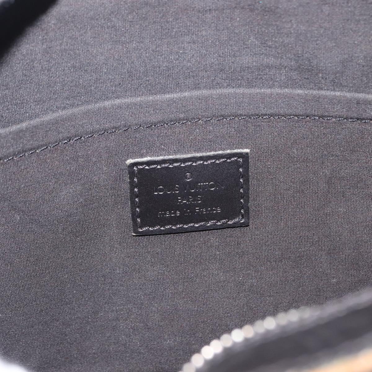 LOUIS VUITTON Monogram Mat Shelton Hand Bag Noir M55172 LV Auth bs29984