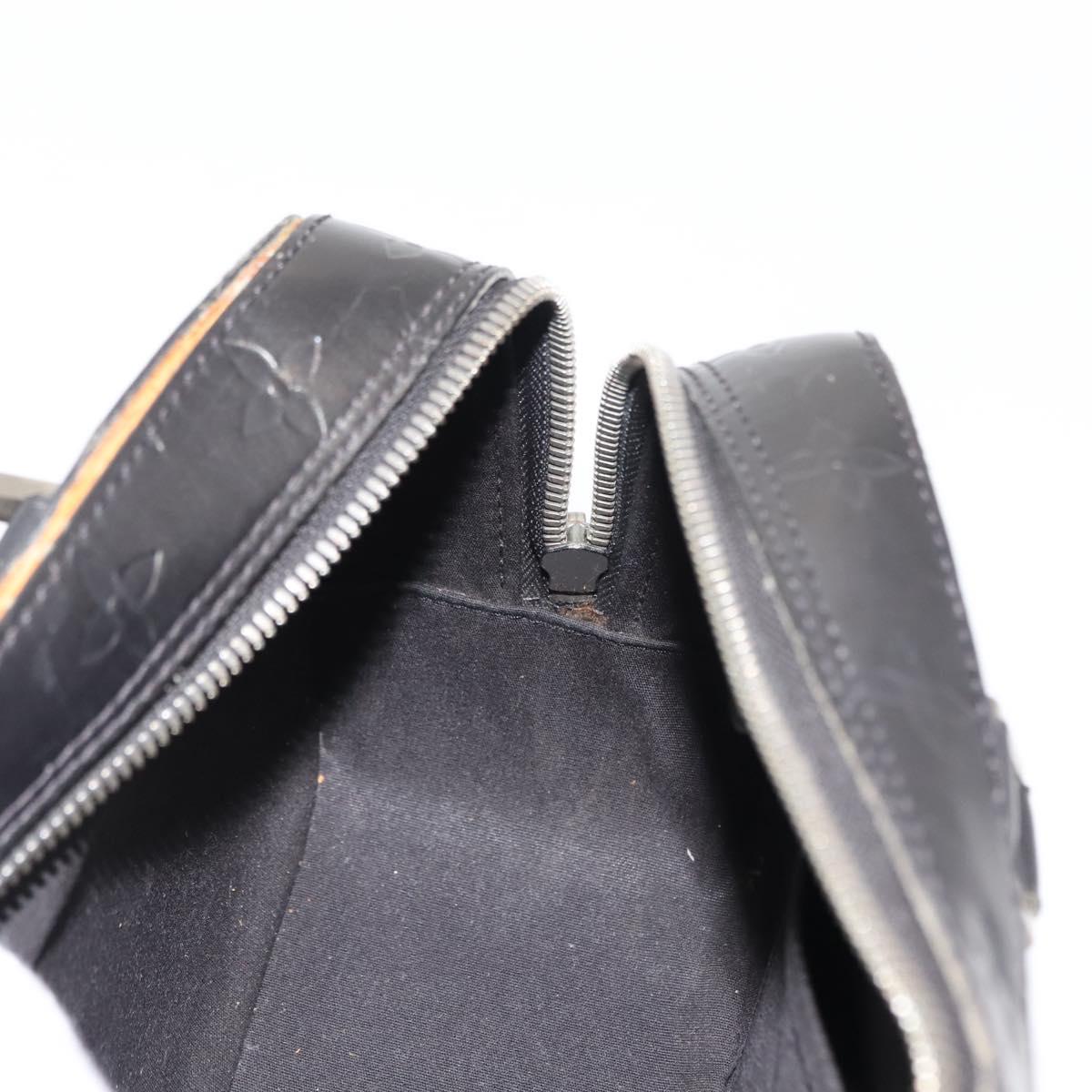 LOUIS VUITTON Monogram Mat Shelton Hand Bag Noir M55172 LV Auth bs29984