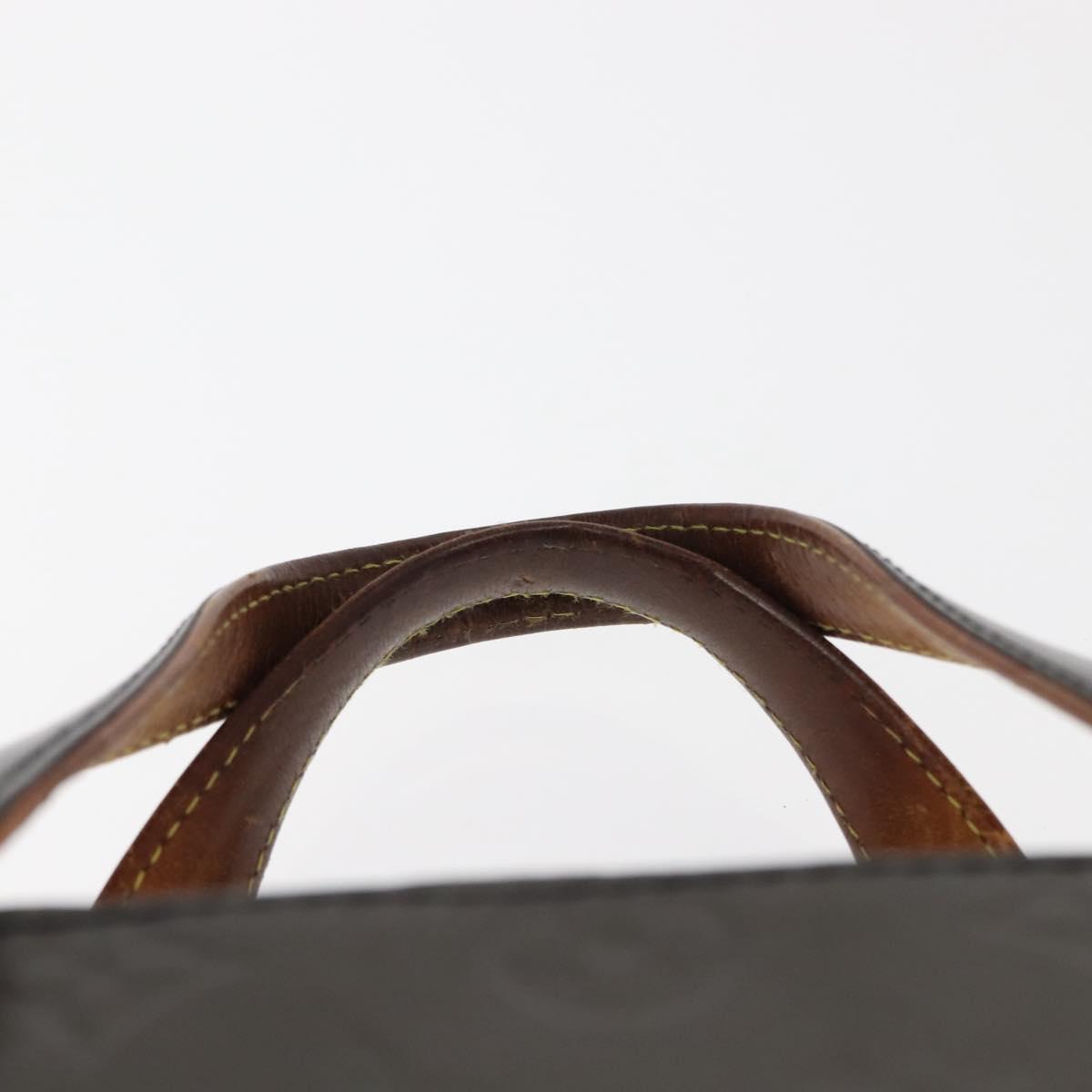 LOUIS VUITTON Monogram Mat Shelton Hand Bag Noir M55172 LV Auth bs29984