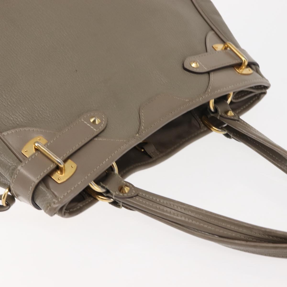 LOUIS VUITTON Suhari Majestu Hand Bag Gray M95652 LV Auth bs29987