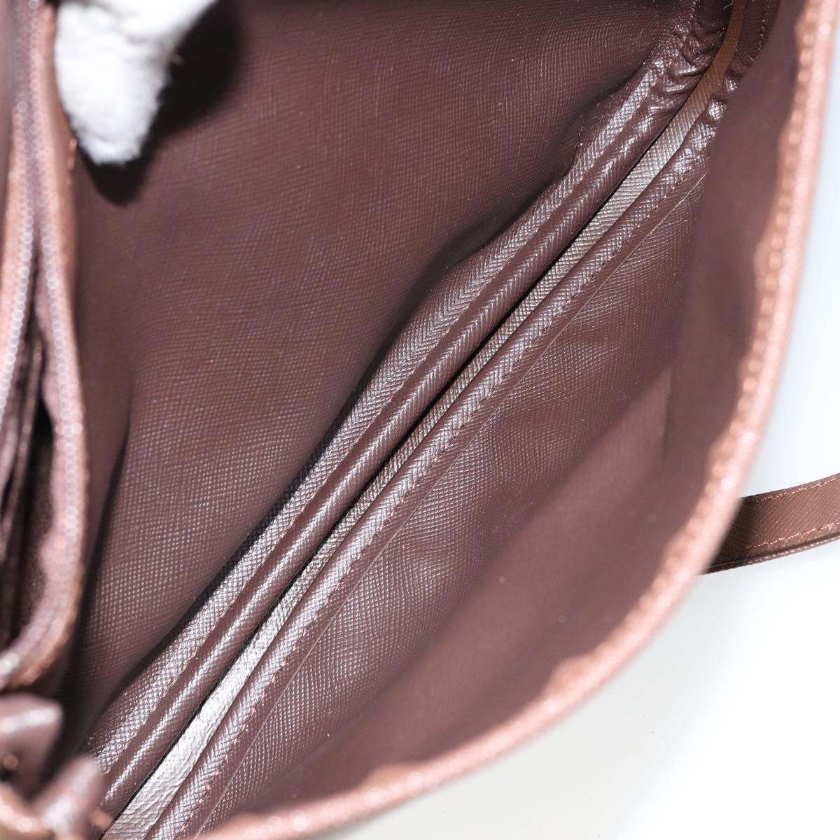 Burberrys Nova Check Shoulder Bag Canvas Beige Gold Auth bs29991