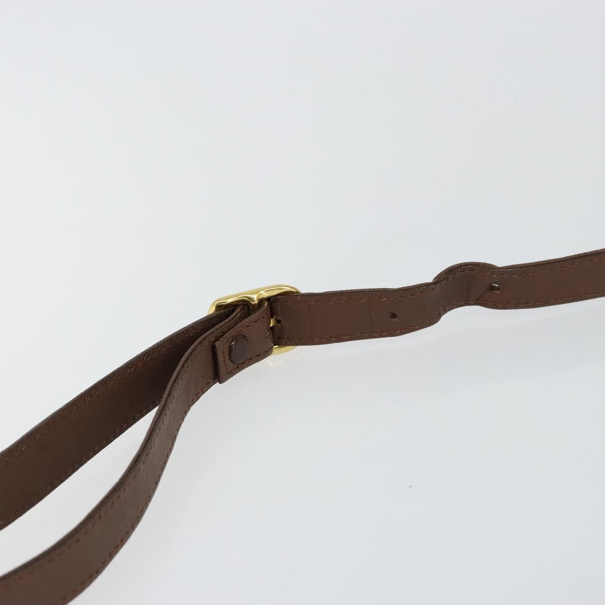 Burberrys Nova Check Shoulder Bag Canvas Beige Gold Auth bs29991