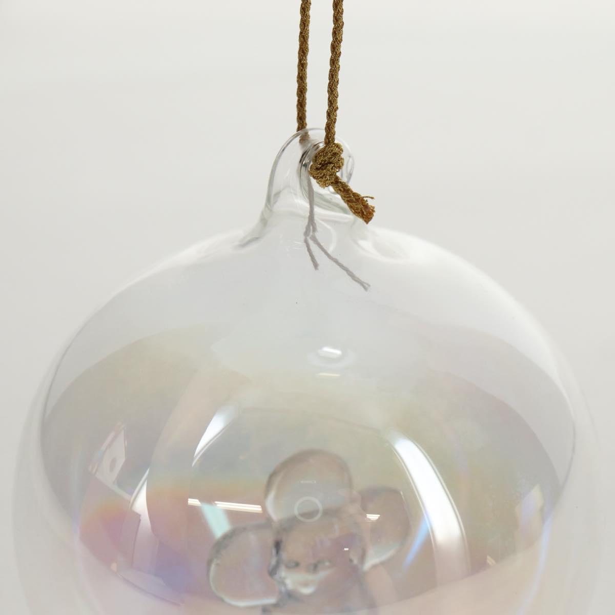 LOUIS VUITTON Vivienne Ornament Glass Snow Globe Glass Clear LV Auth bs30003A