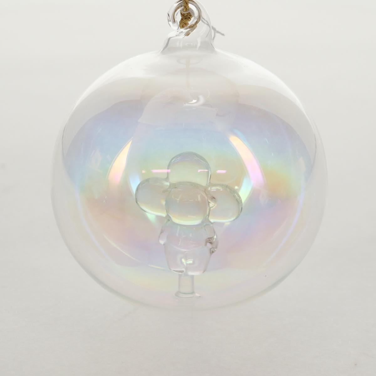 LOUIS VUITTON Vivienne Ornament Glass Snow Globe Glass Clear LV Auth bs30003A