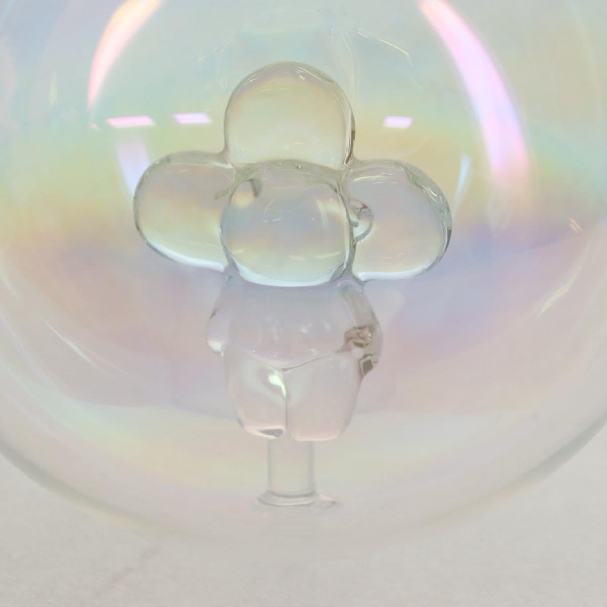 LOUIS VUITTON Vivienne Ornament Glass Snow Globe Glass Clear LV Auth bs30003A