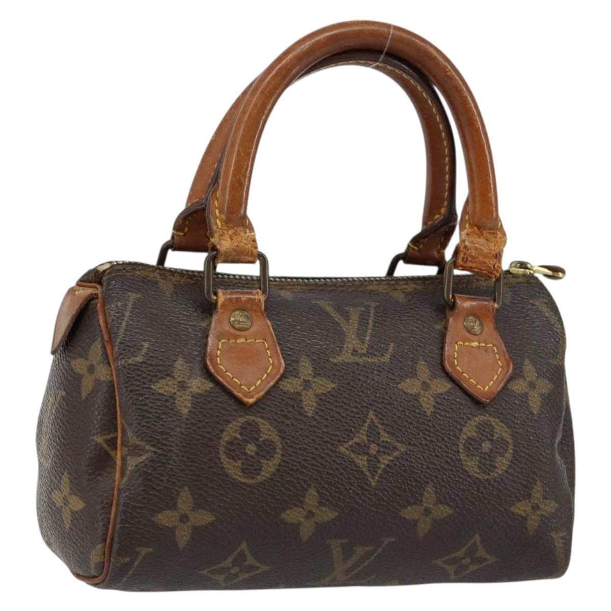 LOUIS VUITTON Monogram Mini Speedy Hand Bag M41534 LV Auth bs30005