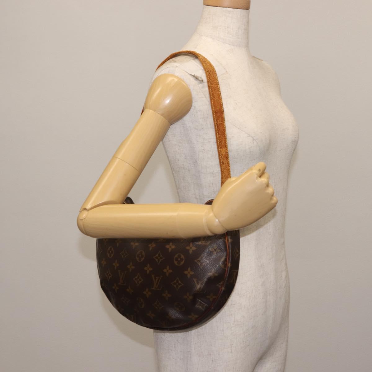 LOUIS VUITTON Monogram Croissant MM Shoulder Bag M51512 LV Auth bs30006