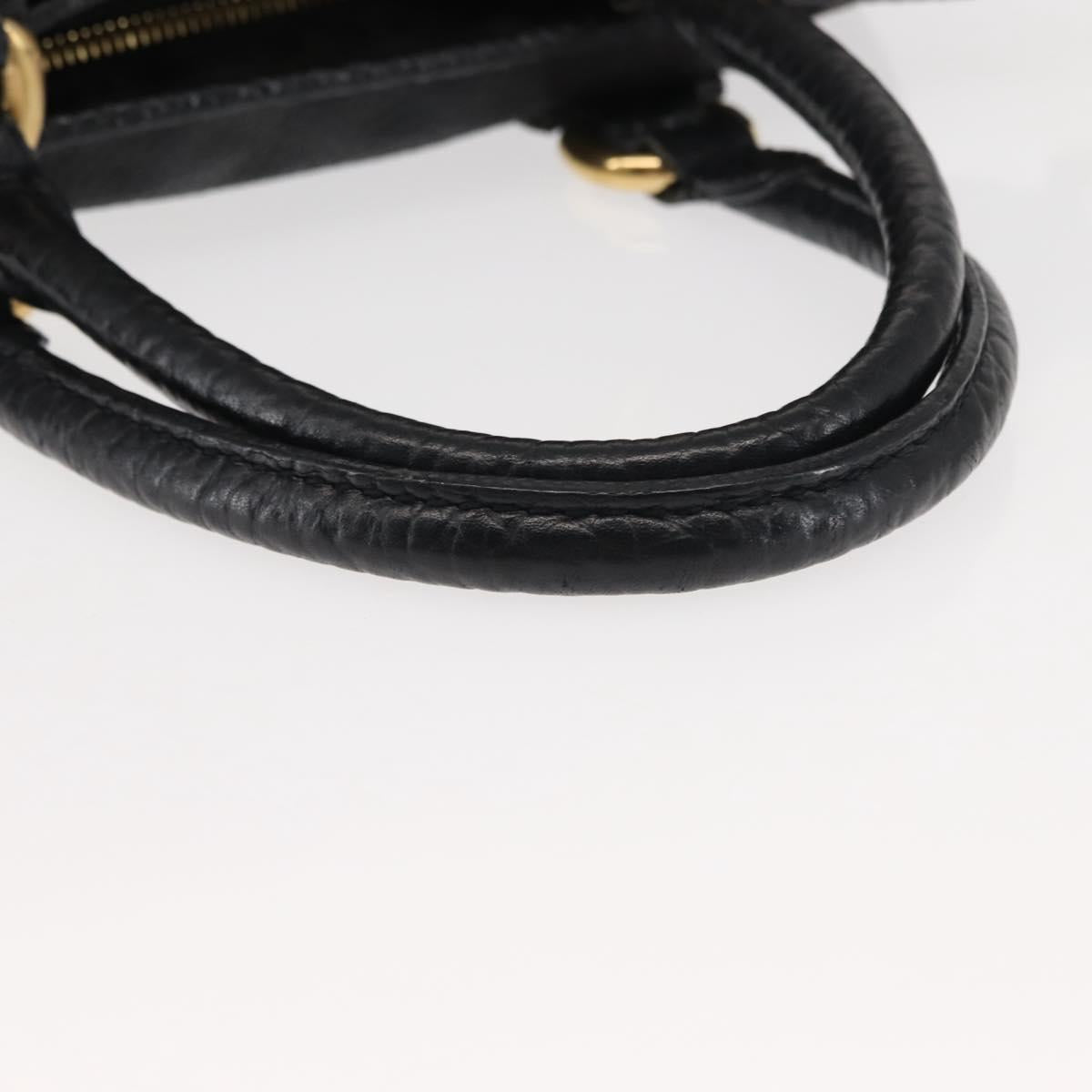 LOUIS VUITTON Monogram denim Neo Cabby MM Bag 2way Black M95351 LV Auth bs30011