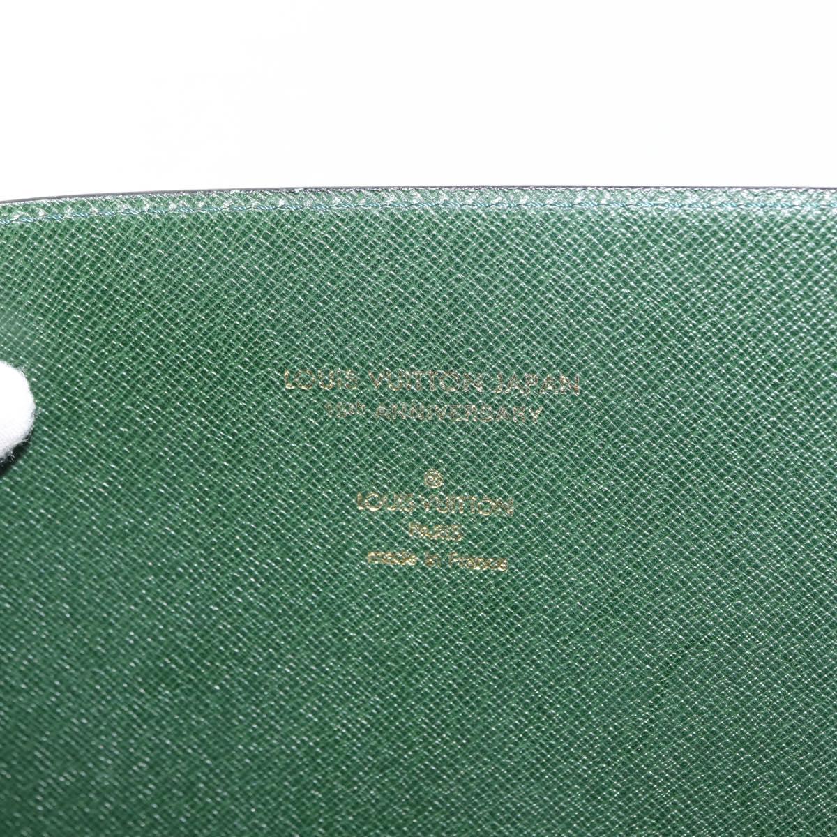 LOUIS VUITTON Taiga JAPAN 15th Anniversary Document Case E34490 Auth bs30014