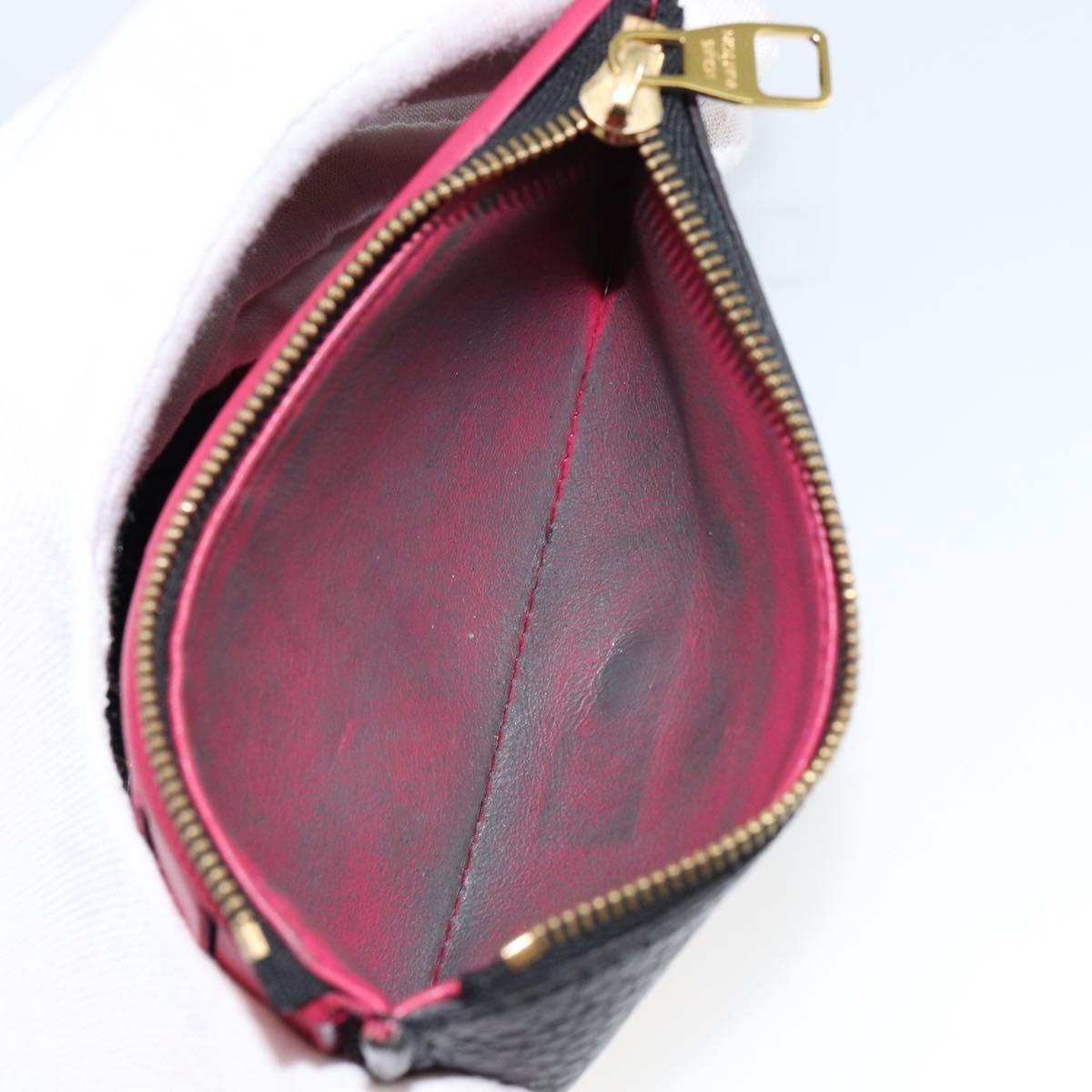 LOUIS VUITTON Portefeuille Capucines Wallet Leather Black M62157 LV Auth bs30017