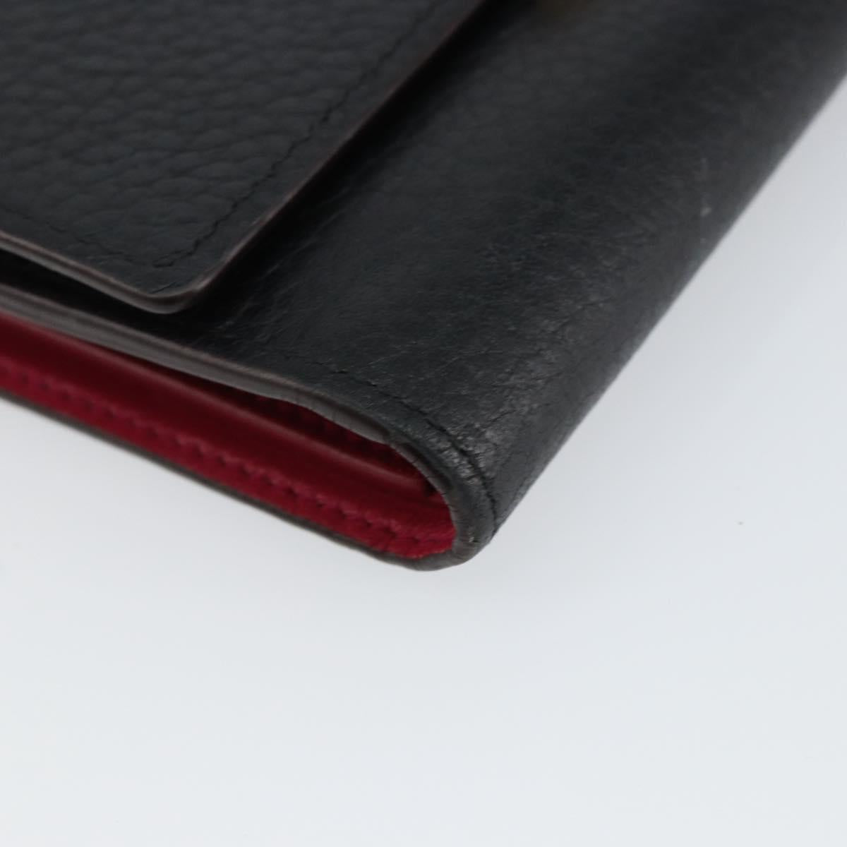 LOUIS VUITTON Portefeuille Capucines Wallet Leather Black M62157 LV Auth bs30017