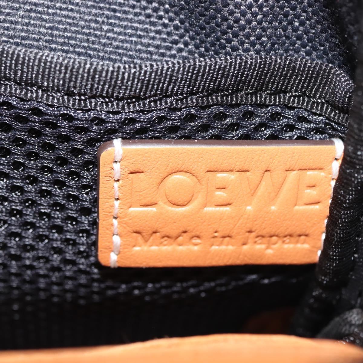 LOEWE Nature Shoulder Bag Canvas Multicolor Silver Auth bs30021