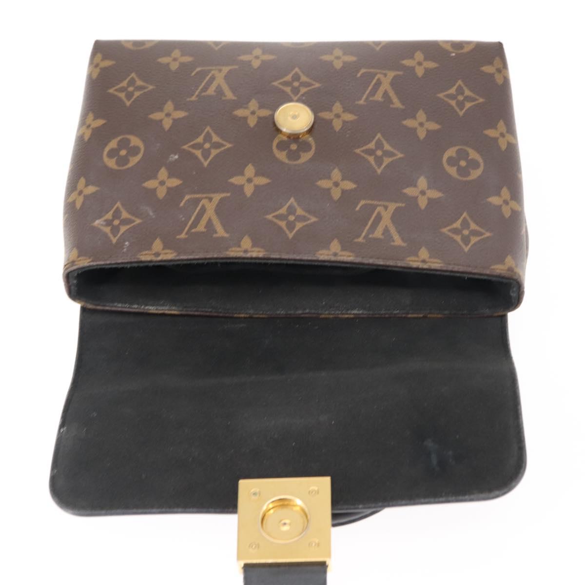 LOUIS VUITTON Monogram Rocky BB Hand Bag 2way Black M44141 LV Auth bs30022