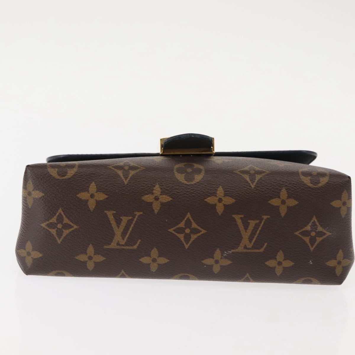 LOUIS VUITTON Monogram Rocky BB Hand Bag 2way Black M44141 LV Auth bs30022