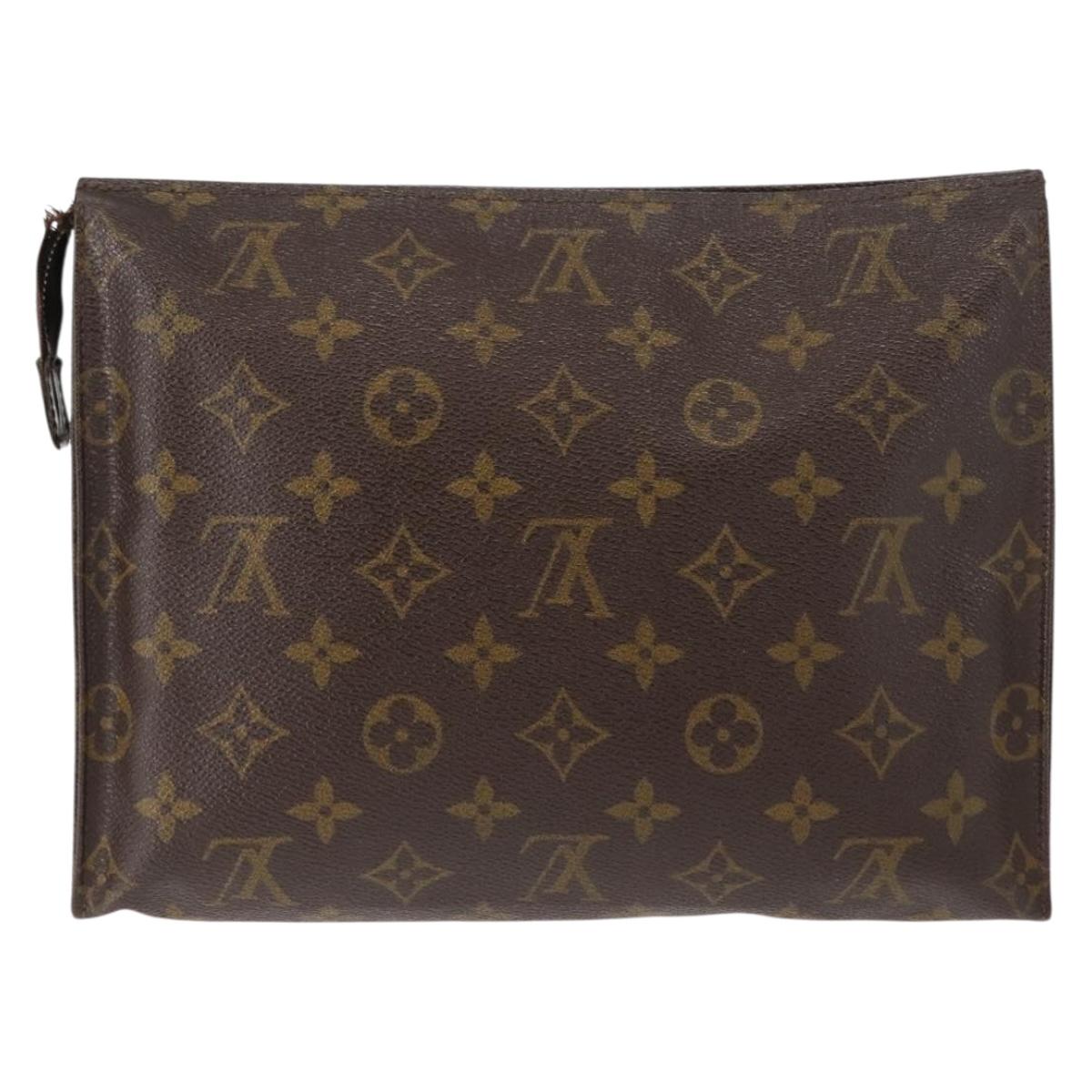 LOUIS VUITTON Monogram Poche Toilette 26 Pouch M47542 LV Auth bs30023