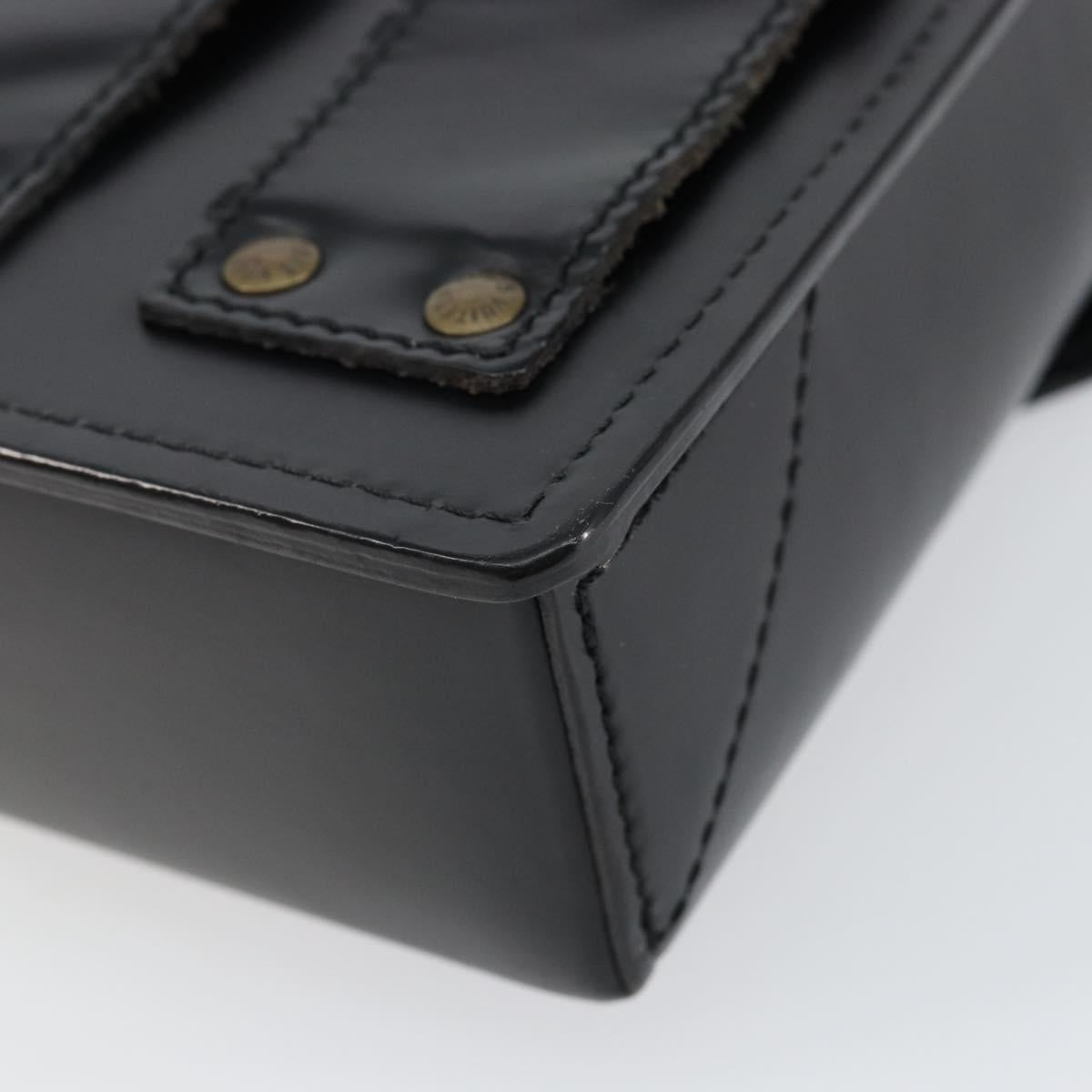 LOUIS VUITTON Pister Shoulder Bag Leather Black M92222 LV Auth bs30025