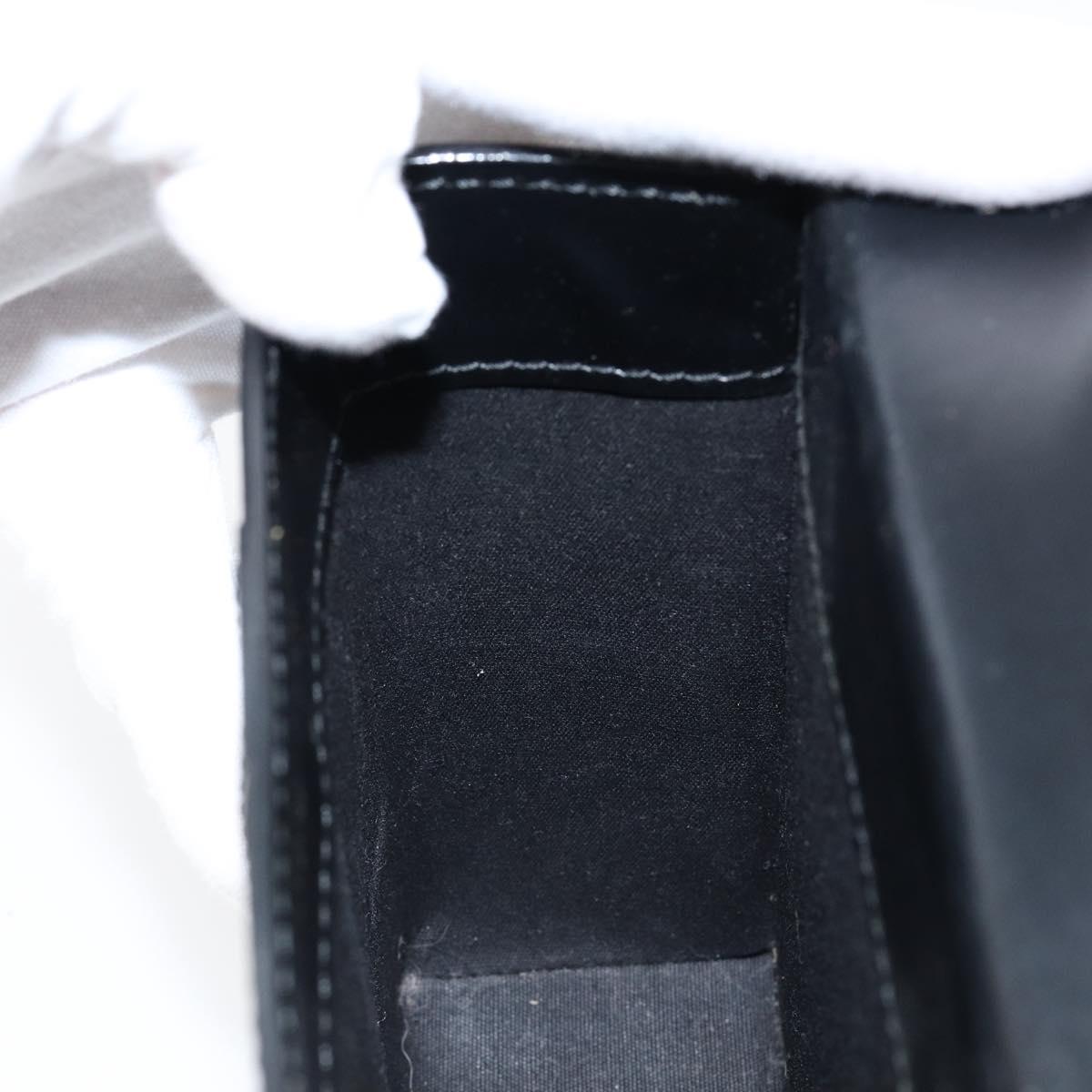 LOUIS VUITTON Pister Shoulder Bag Leather Black M92222 LV Auth bs30025